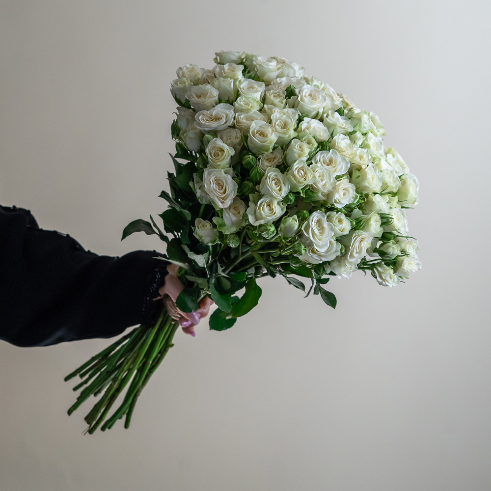 White Baby Rose Stems